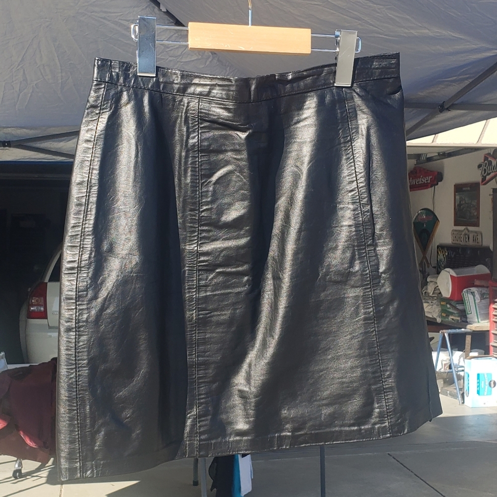 Black Leather Skirt